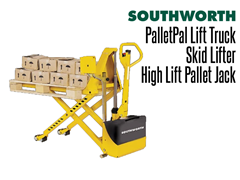 The high lift pallet jack/skid lifter can maneuver easily over industrial services