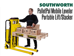 The PalletPal Mobile Leveler can be used a mobile pallet leveler for loading and unloading