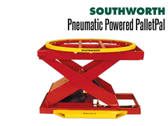 Powered PalletPal Level Loaders/Pallet Lifts come in hydraulic and pneumatic configurations