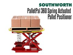 The PalletPal 360 can handle loads up to 4500 lbs.