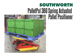 The PalletPal 360 is ideal for leveling pallets with crates or totes