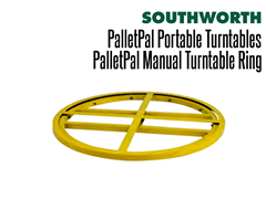 The PalletPal Manual Turntable Ring is not hand pallet truck accessible.