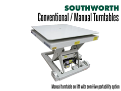 Manual Turntable on Lift with Semi-Live Portability Option