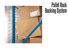 Rack backing keeps items secure and provides a safer environment on shelving  and pallet racking.