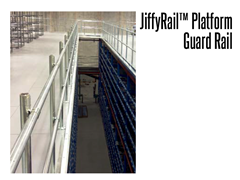 JiffyRail™ guard rail system is industrial strength for indoor or outdoor use