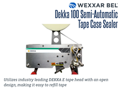 The DEKKA 100 has an open frame design, allowing easy refill of Dekka E tapes