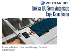 The DEKKA 100 features easy access to belt and tape head changes for fast maintenance