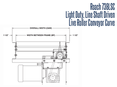 Roach Model 738LSC Line Shaft Curve Top View Schematic