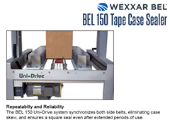 Repeatability and Reliability Wexxar/Bel’s Uni-Drive System synchronizes both side belts, eliminating case skew, ensuring a square seal even after extended periods of use.