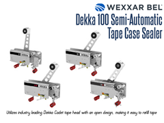 The Dekka 100 utilizes the industry leading Dekka Cadet tape head, which has an open design, making it easy to refill tapes.