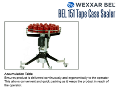 The BEL 151 optional accumulation table ensures product is delivered continuously and ergonomically to the operator. This allows convenient and quick packing as it keeps the product in reach of the operator.