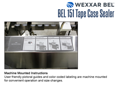 On Machine Instructions: User-friendly pictorial guides and color coded labelling for convenient operation and size changes.