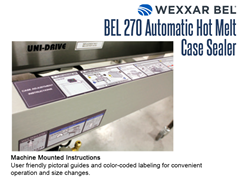 Machine mounted instructions are prominently placed on the BEL 270.