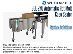 BEL 270 Offers a complete system solution with the BEL 505 Series Case Former