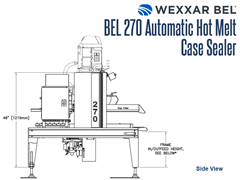 BEL 270 Outfeed Side View Schematic