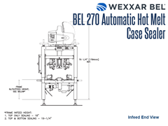 BEL 270 Infeed End View Schematic