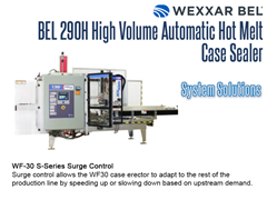 Complete Systems can be obtained by pairing a BEL 290H with a WF30 S Series Surge Control Case Erector Accessory