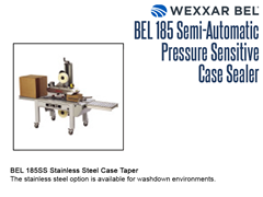 The BEL 185SS Stainless Steel Case Taper Option for washdown environments