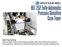 The BEL 252's Snap Folder keeps operators safe while freeing the machine from guards, reducing the machine size and allowing easy maintenance.