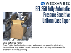 The BEL 250's ultra safe Snap Folder technology safeguards personnel by eliminating flap kickers which can cause injury and the need for expensive machine guarding.