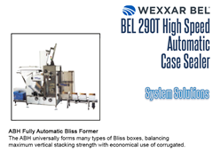 Pair the BEL 290T with an ABH universally forms many types of Bliss boxes, balancing maximum vertical stacking strength with economical use of corrugated.