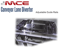 MCE Stainless Steel Lane Diverter Adjustable Guide Rails