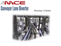 MCE Stainless Steel Lane Diverter Showing 2:1 Lane Diverting