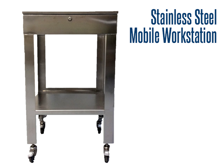 Constructed of 304 stainless steel, electropolished to facilitate cleanliness, these workstations are designed for production areas and are completely washdown safe!