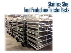 Stainless Steel, Food Grade Product Transfer Cart