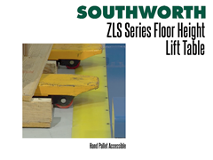 The ZLS Series is a hand pallet truck accessible lift table.