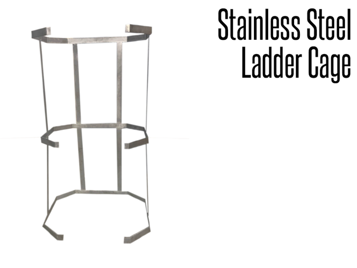 When application heights exceed 20 feet, fall protection is required.  Stainless steel safety cage fixed ladders provide the level of safety needed to meet OSHA safety standards, while providing wash down capabilities needed in many food and pharmaceutical processing facilities.