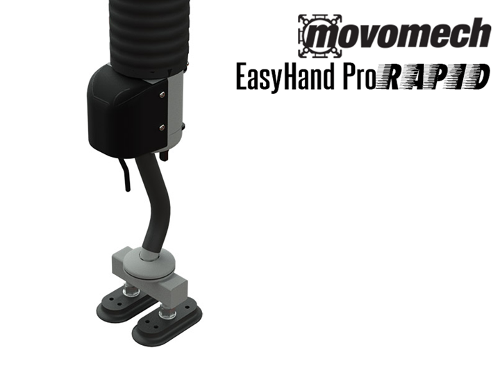 Easyhand Pro Rapid Vacuum Tube Lifter with Double Flat Suction Cup Attachment