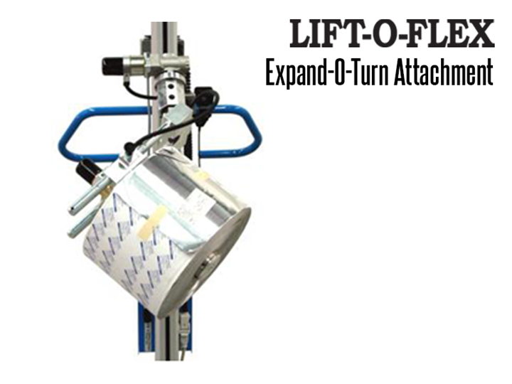 The LIFT-O-FLEX™ Expand-O-Turn™ is an electric core expander for paper and film rolls.