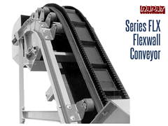 The Rapat Series-FLX is an industrial duty corrugated sidewall belt conveyor that is capable of moving product at steep angles up to 90 degrees.