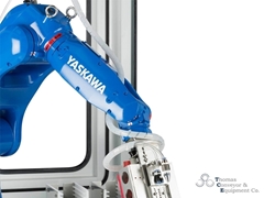 The compact robot saves space with innovative design